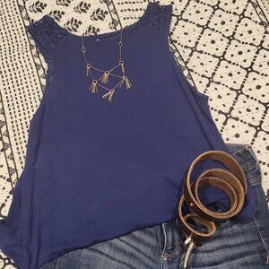 Royal Blue Sleeveless Top